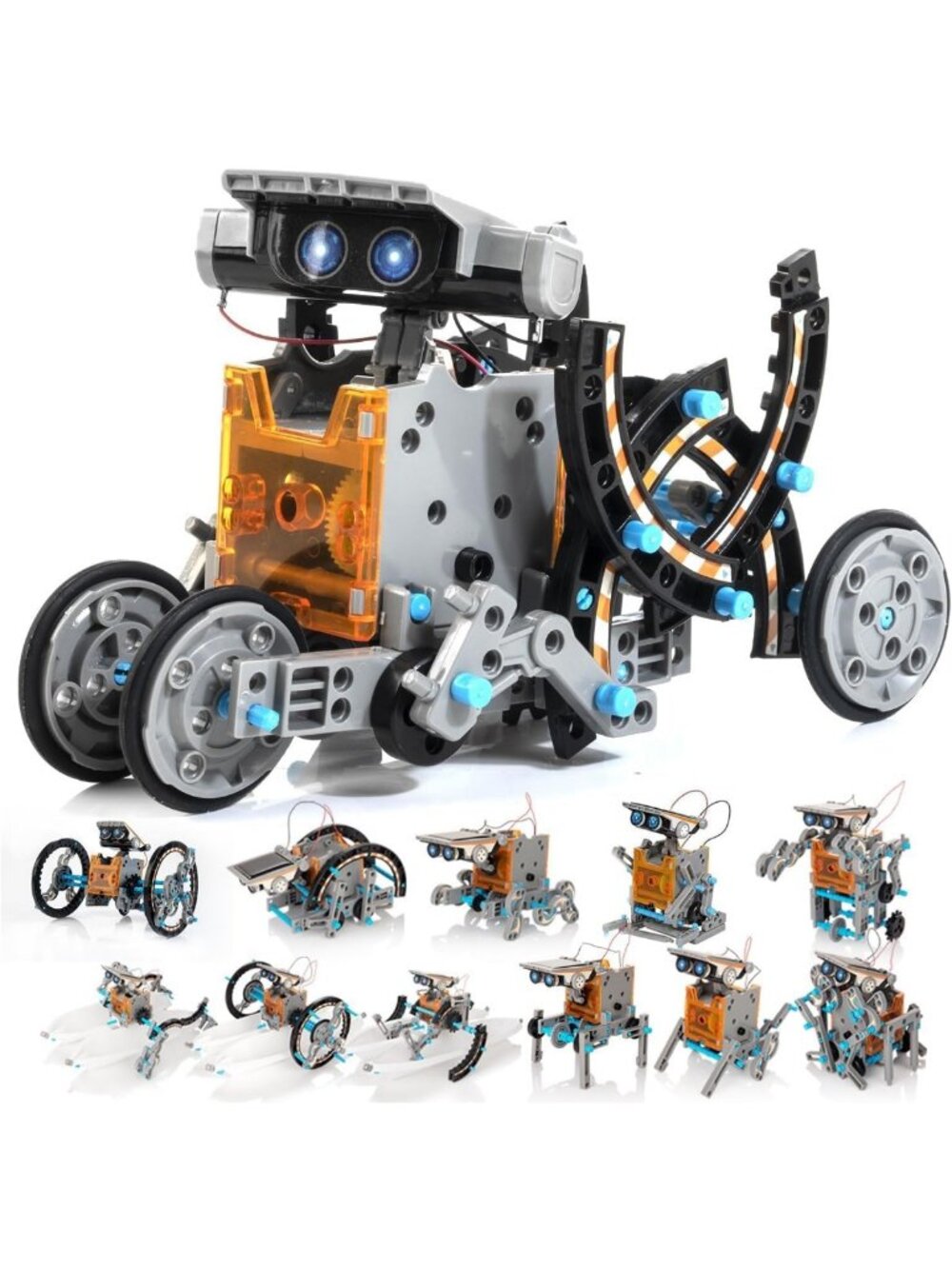14-in-1 Solar Robot Kit | DIY STEM Building Toy for Kids 8-12 | Educational
